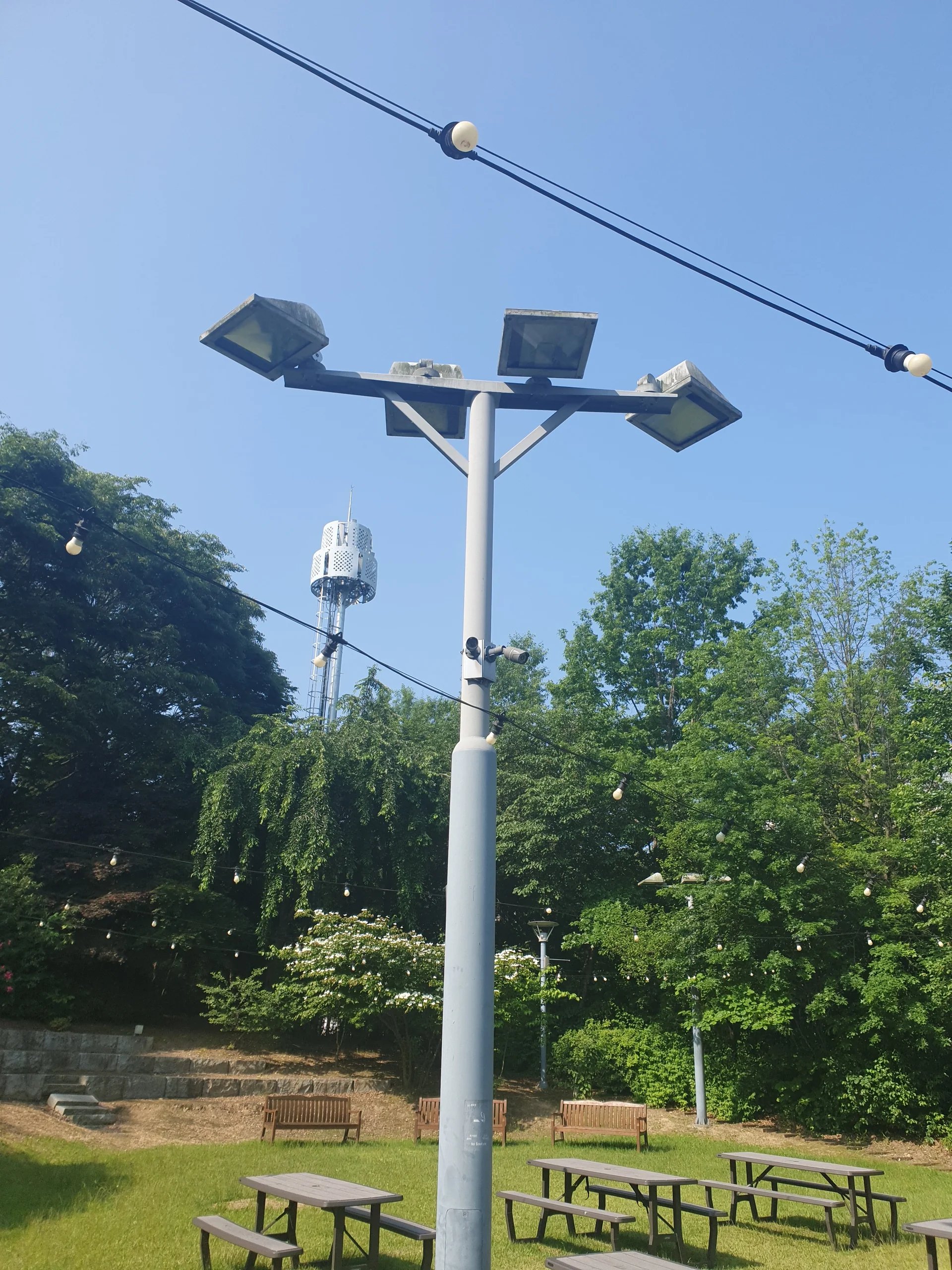 태양광 가로등시공 시공 현장 2
